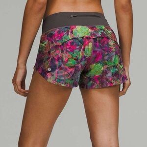 lululemon athletica Vibrant Pink and Green Athletic Shorts